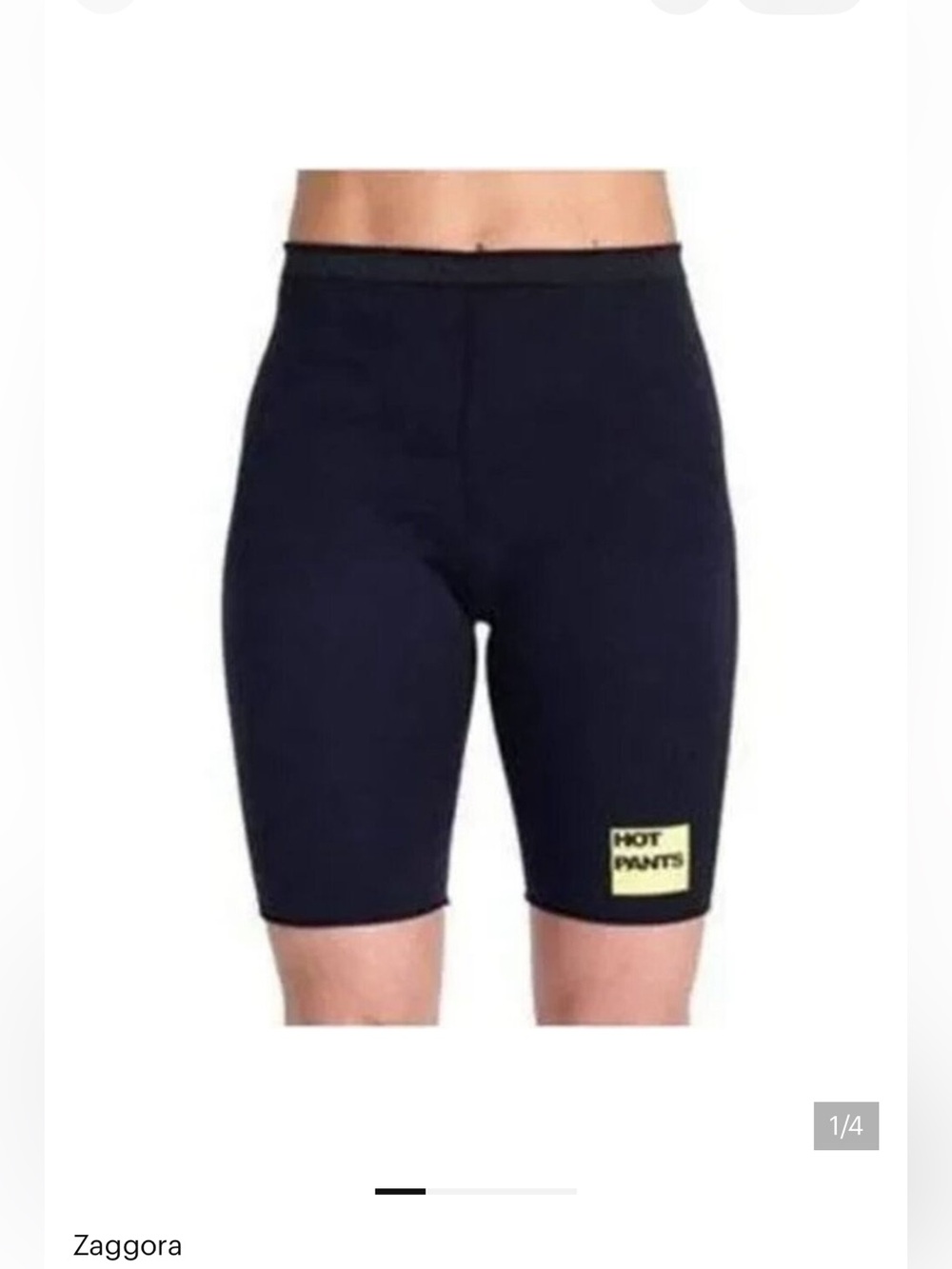 Zaggora Highwaist Neoprene Hot Pants Compression Sauna Exercise Shorts Black Med